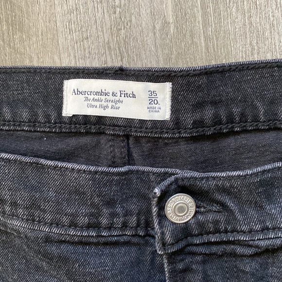 Abercrombie & Fitch The Ankle Straight Ultra High Rise 35/20L - Picture 3 of 5
